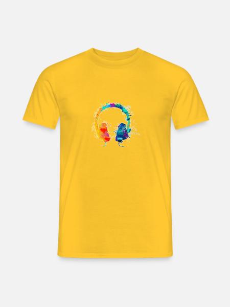 DJ - T-shirt homme - jaune