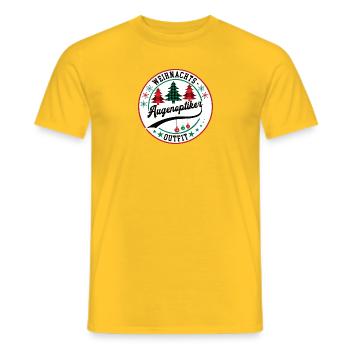 Augenoptiker Weihnachten Optiker Kollege Arbeit - Männer T-Shirt - Gelb - Vorne - AI Model Male 178 dark (178cm)