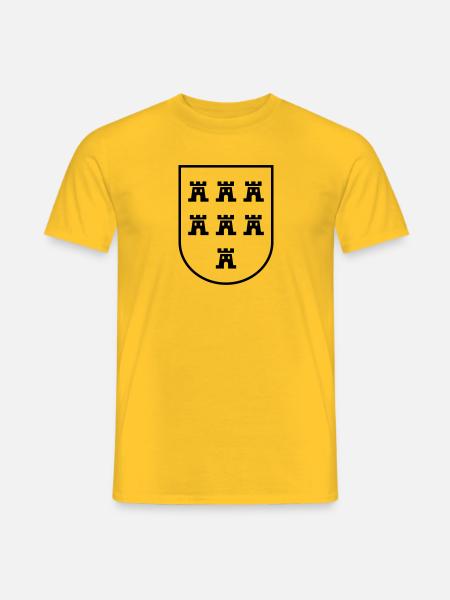 Wappen Siebenbürger Sachsen s/w - Siebenbürgen - Männer T-Shirt - Gelb