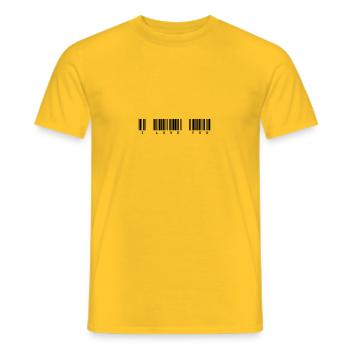 coder - T-shirt homme - jaune - Devant - AI Model Male 178 dark (178cm)