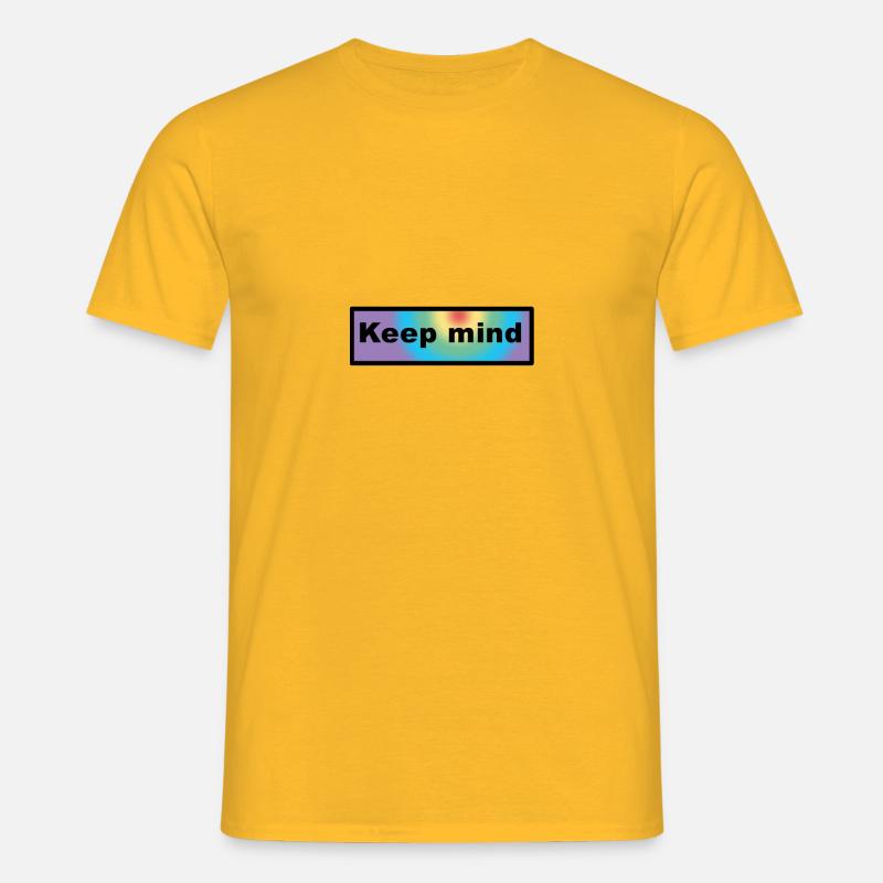Keep mind - Männer T-Shirt - Gelb