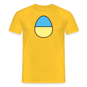 Oeuf de Pâques coloré - T-shirt homme - jaune - Devant - AI Model Male 178 dark (178cm)