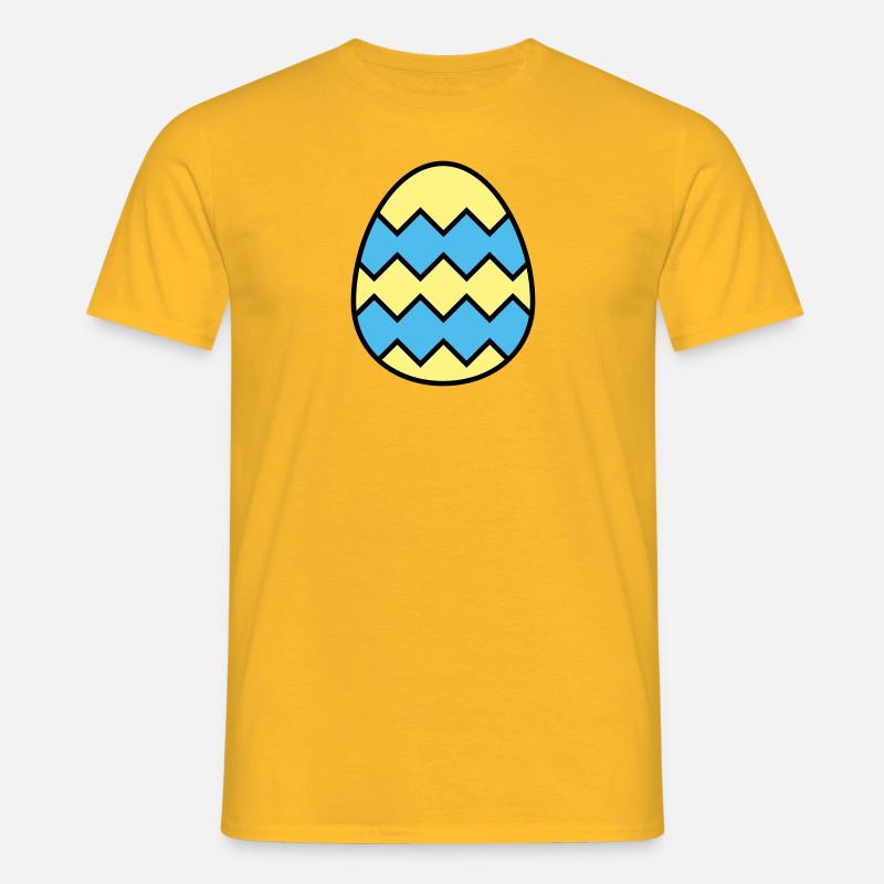 Easter egg jagged - Men's T-Shirt - yellow