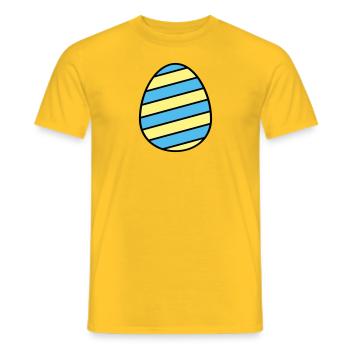 Oeuf de Pâques coloré - T-shirt homme - jaune - Devant - AI Model Male 178 dark (178cm)