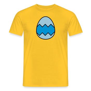 Oeuf de Pâques coloré - T-shirt homme - jaune - Devant - AI Model Male 178 dark (178cm)