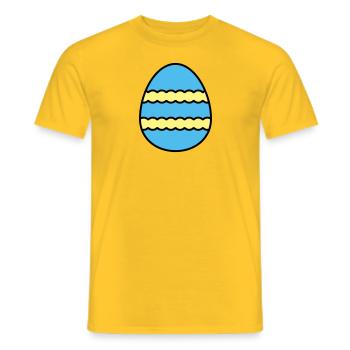 Oeuf de Pâques coloré - T-shirt homme - jaune - Devant - AI Model Male 178 dark (178cm)