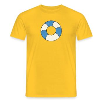 Flotteurs - T-shirt homme - jaune - Devant - AI Model Male 178 dark (178cm)