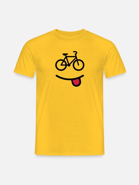 happy bike - T-shirt homme - jaune