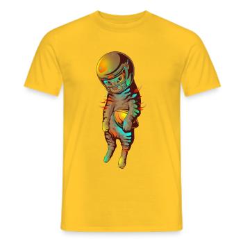JAKE VOM ARTIST SHOP - Männer T-Shirt - Gelb - Vorne - AI Model Male 178 dark (178cm)