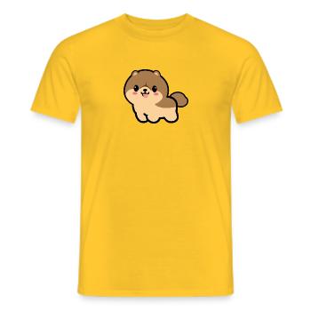 Chopper le chien - T-shirt homme - jaune - Devant - AI Model Male 178 dark (178cm)