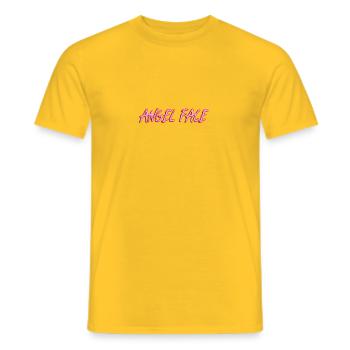 Angel face - Männer T-Shirt - Gelb - Vorne - AI Model Male 178 dark (178cm)