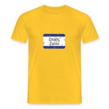 MG Zaros - Men's T-Shirt - yellow - Front - AI Model Male 178 dark (178cm)