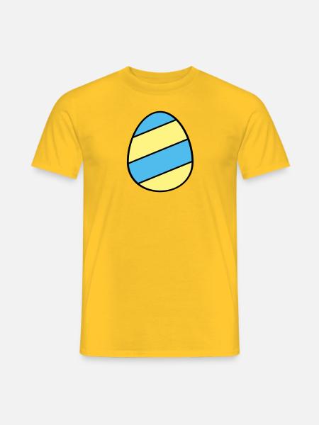 Easter egg striped - Men's T-Shirt - yellow