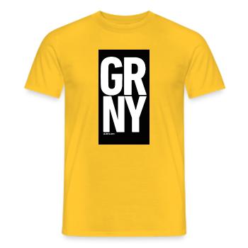 GRNY - Men's T-Shirt - yellow - Front - AI Model Male 178 dark (178cm)