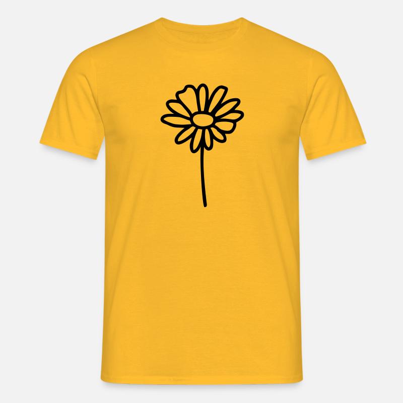 Blume Gänseblümchen - Männer T-Shirt - Gelb