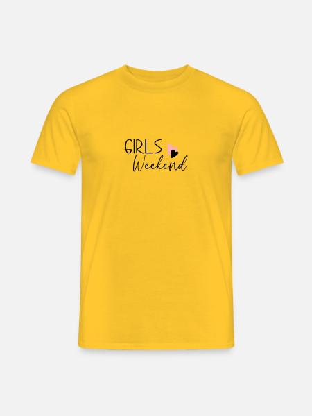 Week-end des filles - T-shirt homme - jaune