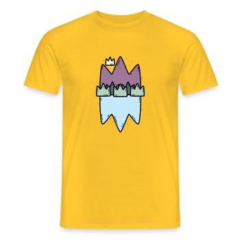 Roi de la nature - T-shirt homme - jaune - Devant - AI Model Male 178 dark (178cm)