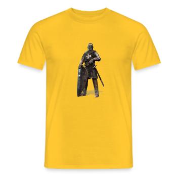 Ritter - Männer T-Shirt - Gelb - Vorne - AI Model Male 178 dark (178cm)