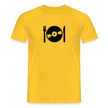 Vinyl - T-shirt homme - jaune - Devant - AI Model Male 178 dark (178cm)