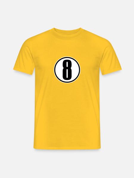 8 - Men's T-Shirt - yellow