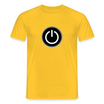 Gaming - Männer T-Shirt - Gelb - Vorne - AI Model Male 178 dark (178cm)
