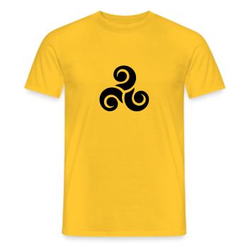 Keltisch - Männer T-Shirt - Gelb - Vorne - AI Model Male 178 dark (178cm)