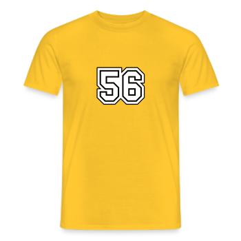56 - T-shirt homme - jaune - Devant - AI Model Male 178 dark (178cm)