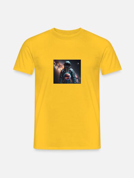 Raumanzug - Männer T-Shirt - Gelb