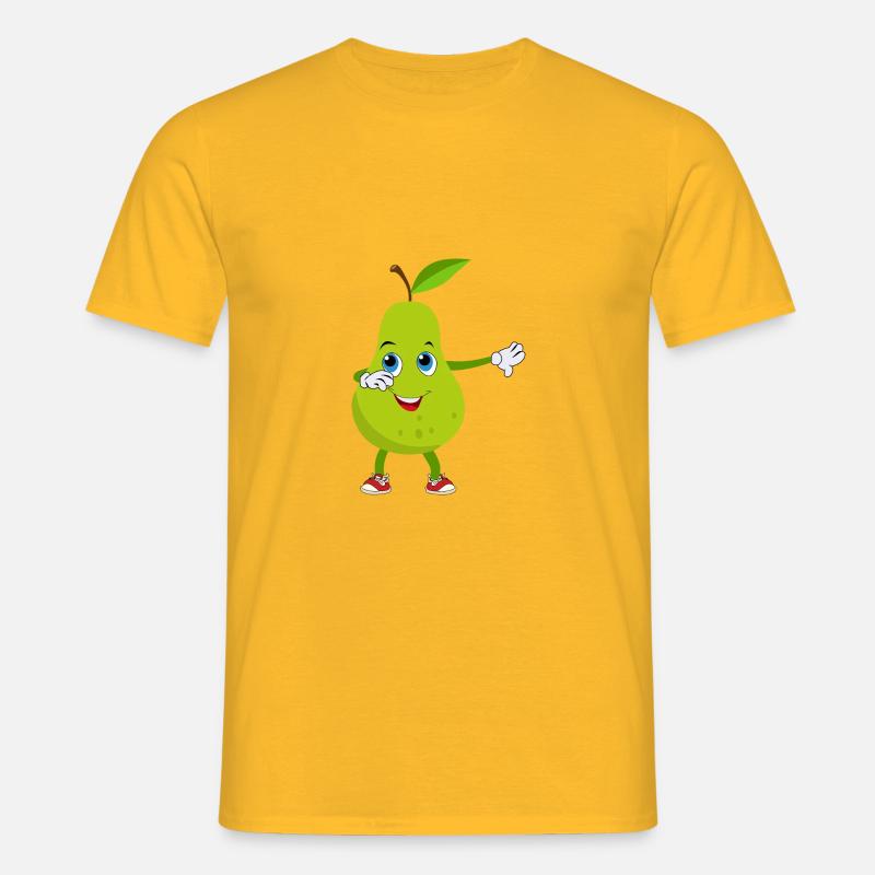 Pear Dabbing Fruit Fruit - Men's T-Shirt - yellow