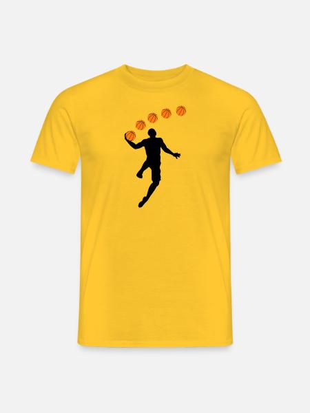 Basketballer - Männer T-Shirt - Gelb