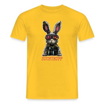 Easter Search Party Cool Easter Bunny - Men's T-Shirt - yellow - Front - AI Model Male 178 dark (178cm)