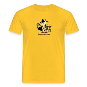 Anonymer Geldverschwender - Männer T-Shirt - Gelb - Vorne - AI Model Male 178 dark (178cm)