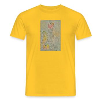 Stillleben - Männer T-Shirt - Gelb - Vorne - AI Model Male 178 dark (178cm)