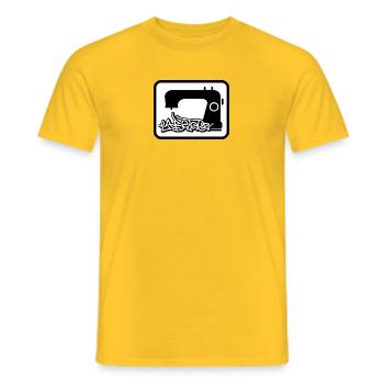 Labelerz One - Männer T-Shirt - Gelb - Vorne - AI Model Male 178 dark (178cm)