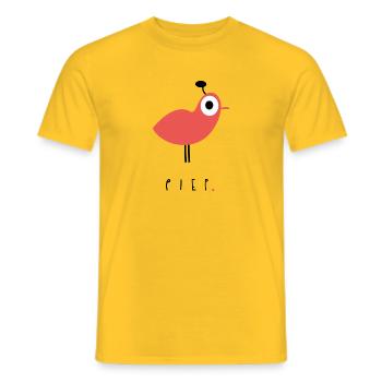 Vogel - Männer T-Shirt - Gelb - Vorne - AI Model Male 178 dark (178cm)