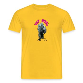 Vap Cool - Heren T-shirt - geel - Voor - AI Model Male 178 dark (178cm)