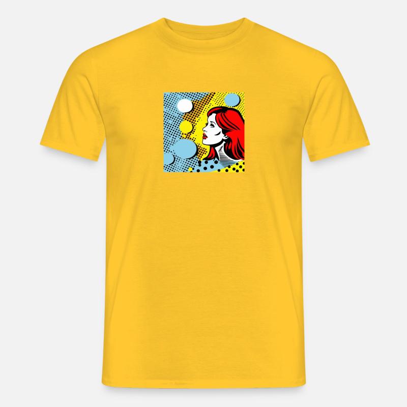 Dot Diva - Männer T-Shirt - Gelb