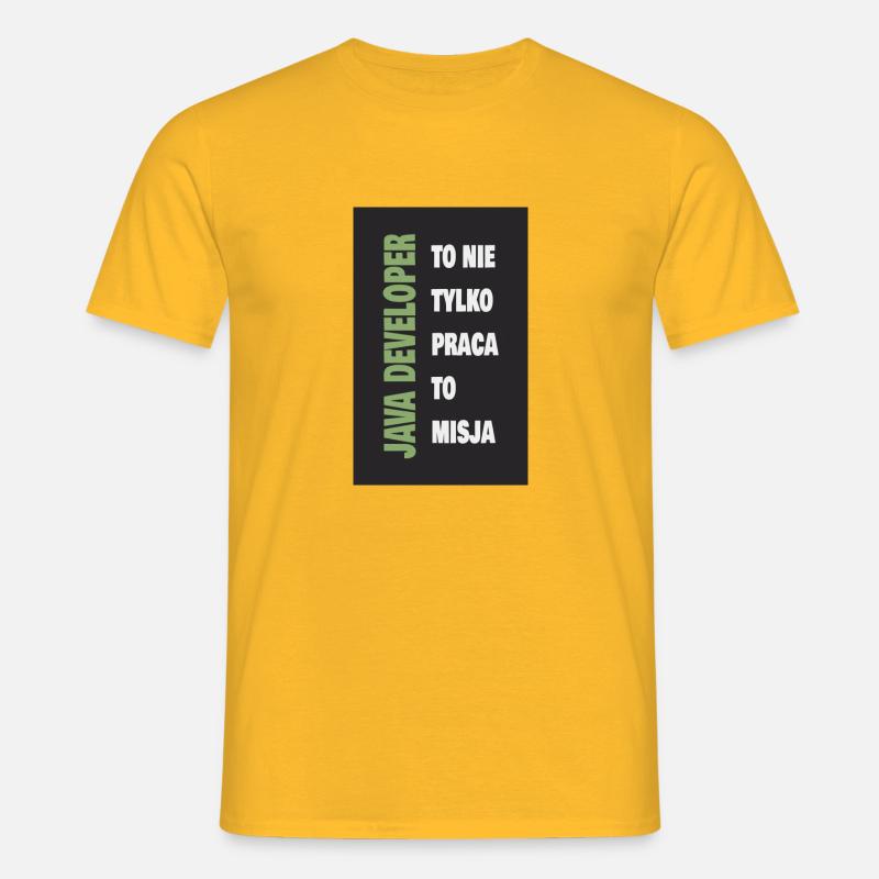 Java - Männer T-Shirt - Gelb