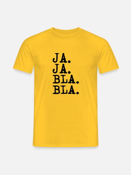 yes yes blah blah - Men's T-Shirt - yellow