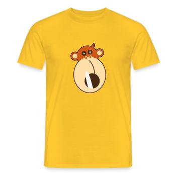 breakneck speed - Men's T-Shirt - yellow - Front - AI Model Male 178 dark (178cm)