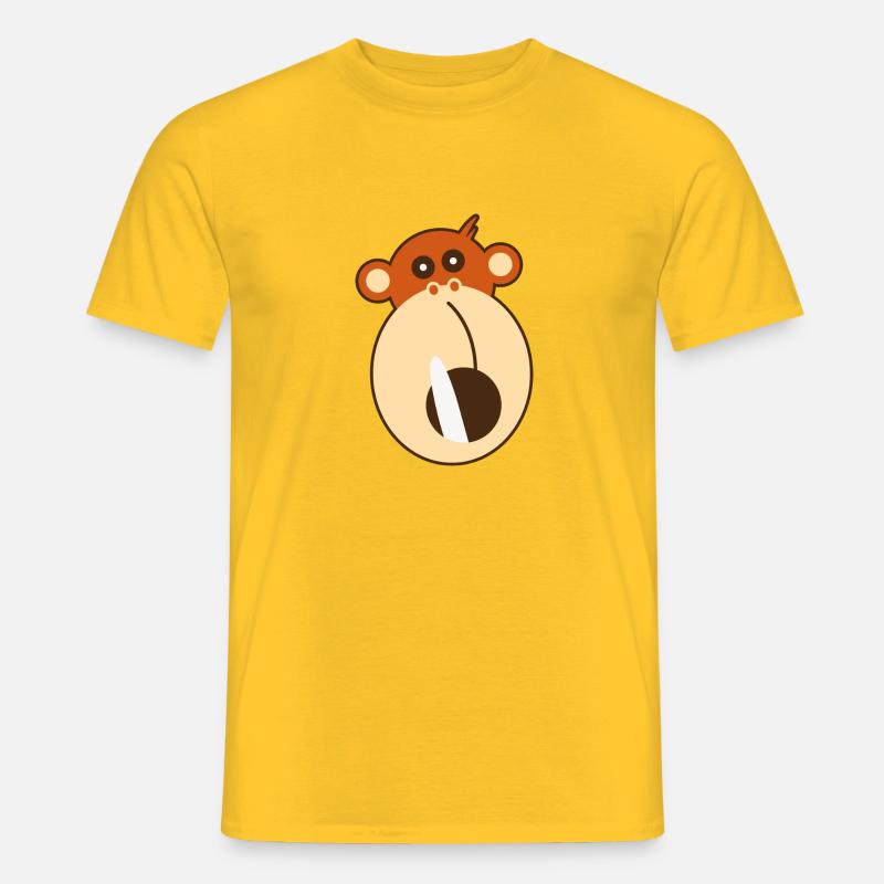 Affenzahn - Männer T-Shirt - Gelb