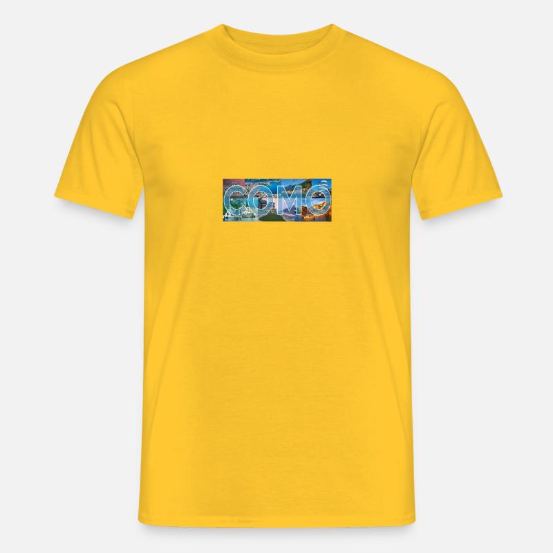 Como Sammlung - Männer T-Shirt - Gelb