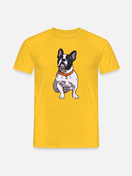 French Bulldog Lover - Männer T-Shirt - Gelb