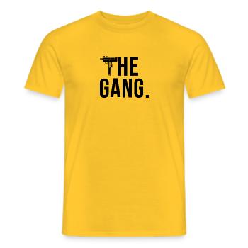 the gang - Männer T-Shirt - Gelb - Vorne - AI Model Male 178 dark (178cm)