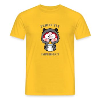 Funny little animal - Men's T-Shirt - yellow - Front - AI Model Male 178 dark (178cm)