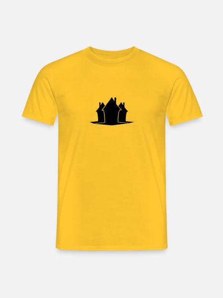 Nachbarschafts Häuser - Männer T-Shirt - Gelb