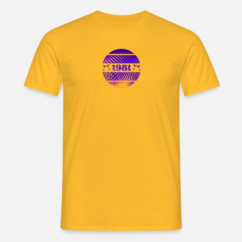 1981 Celebration - Men's T-Shirt - yellow