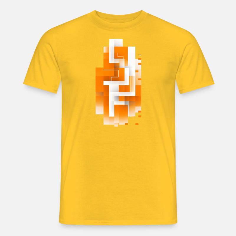 Majestic Flame - Männer T-Shirt - Gelb