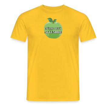 Mûrir peut attendre - T-shirt homme - jaune - Devant - AI Model Male 178 dark (178cm)