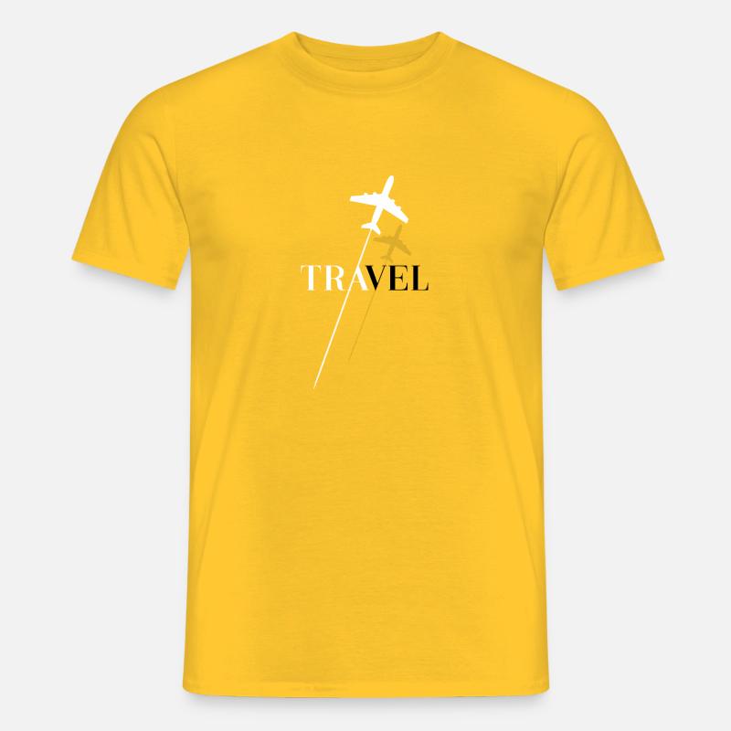 Reise - Männer T-Shirt - Gelb
